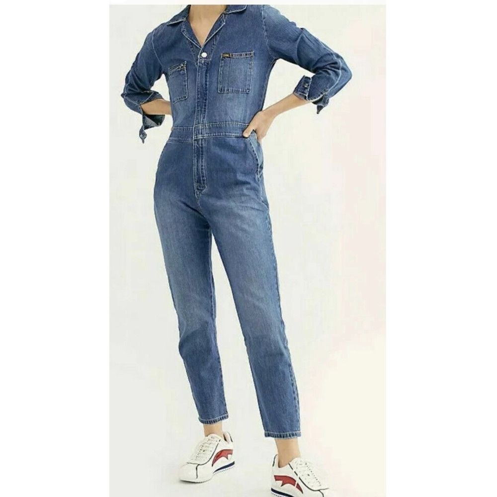 Free People X Lee Union-Alls Womens XL Denim Coveralls Gorpcore Americana